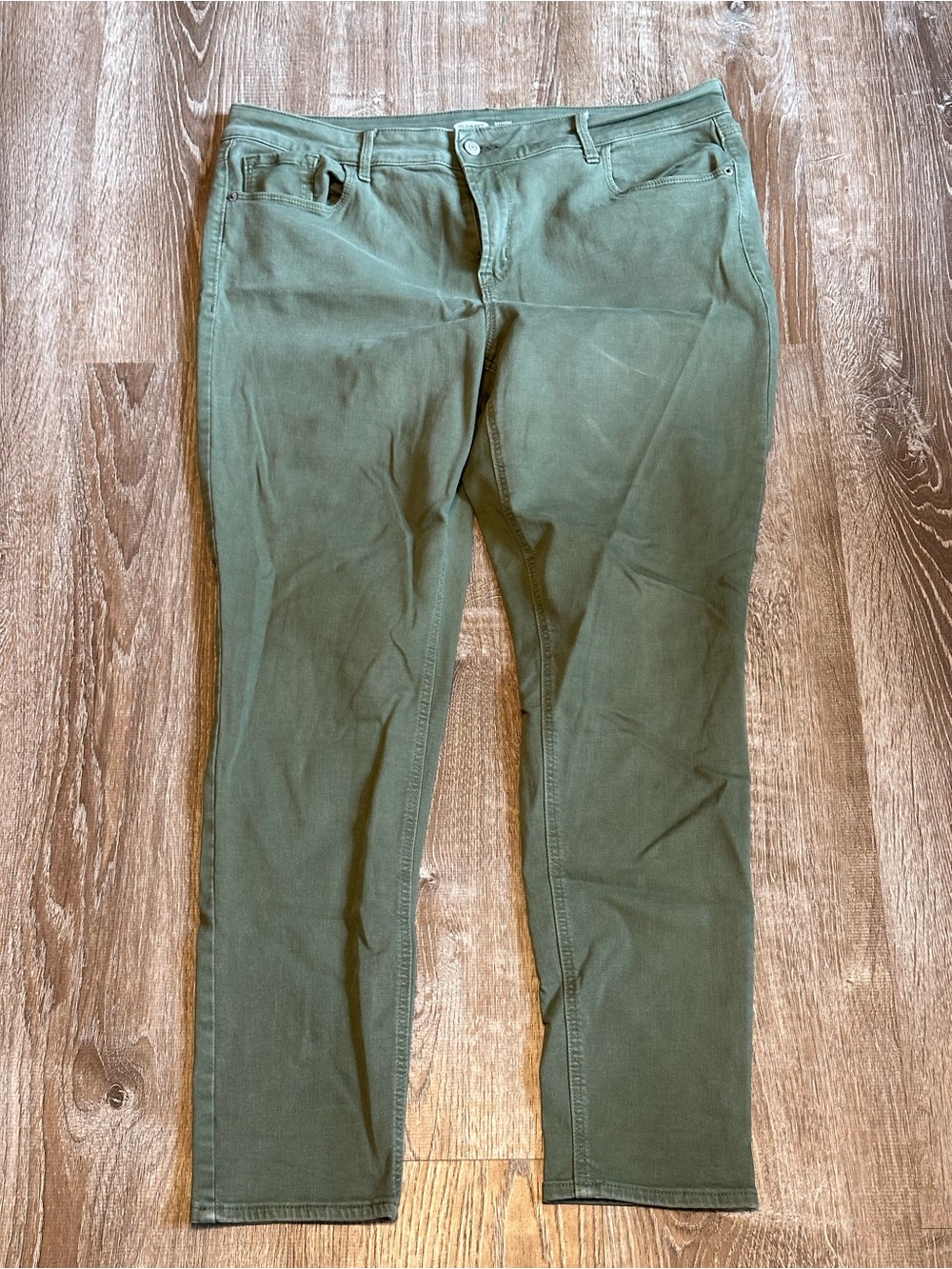 Old Navy Olive Skinny Stretch Jeans